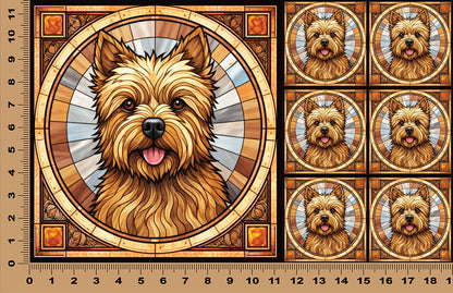 DecoCraft - Scenic Elevated Texture Tiles - Carrin Terrier (Yorki)