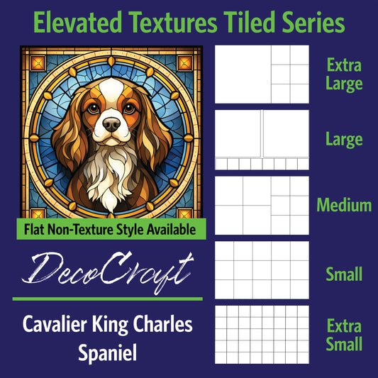 DecoCraft - Scenic Elevated Texture Tiles - Cavalier King Charles Spaniel