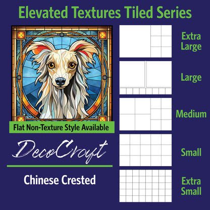 DecoCraft - Scenic Elevated Texture Tiles - Chinese Crested