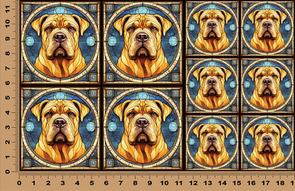 DecoCraft - Scenic Elevated Texture Tiles - Chinese Shar Pei