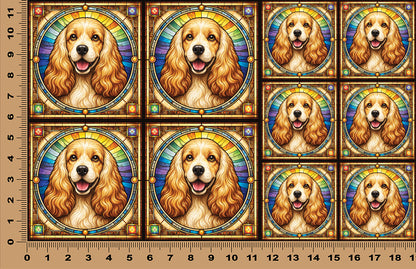 DecoCraft - Scenic Elevated Texture Tiles - Cocker Spaniel
