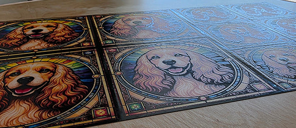 DecoCraft - Scenic Elevated Texture Tiles - Cocker Spaniel