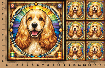 DecoCraft - Scenic Elevated Texture Tiles - Cocker Spaniel