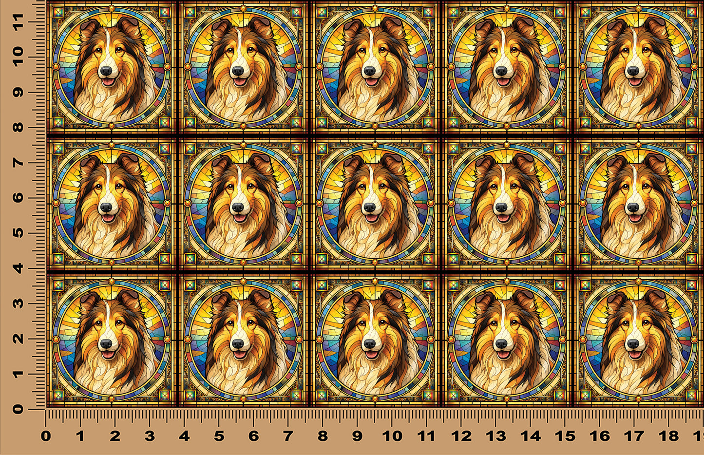 DecoCraft - Scenic Elevated Texture Tiles - Collie