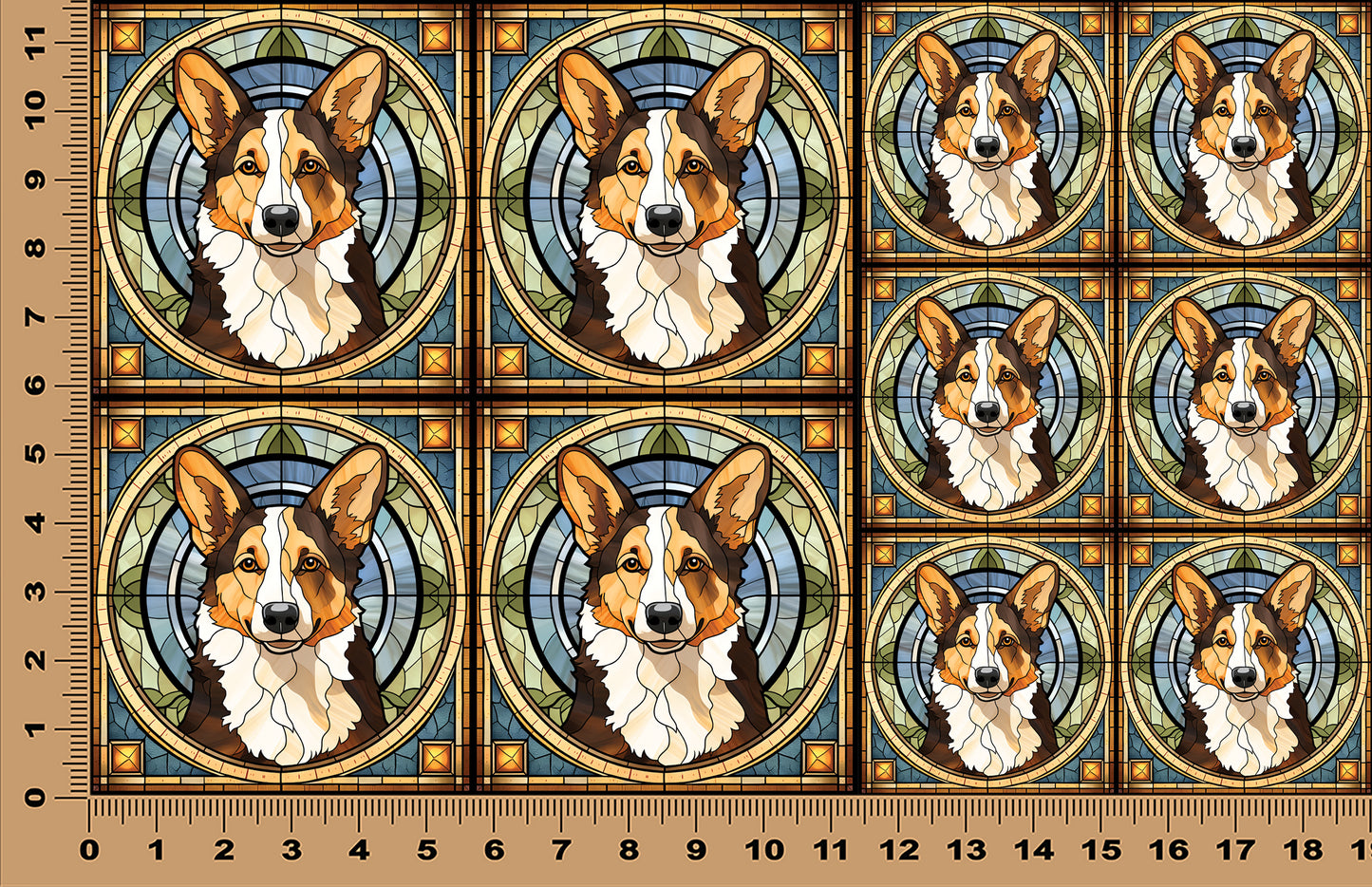 DecoCraft - Scenic Elevated Texture Tiles - Corgi I