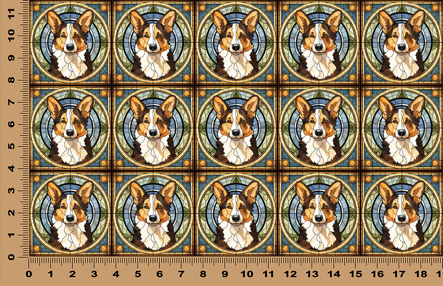 DecoCraft - Scenic Elevated Texture Tiles - Corgi I