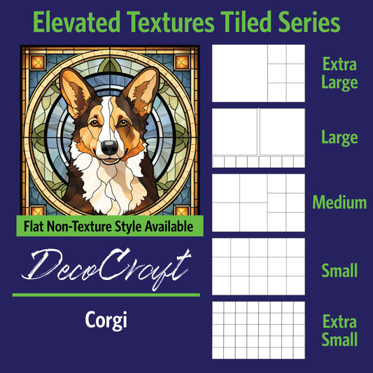 DecoCraft - Scenic Elevated Texture Tiles - Corgi I