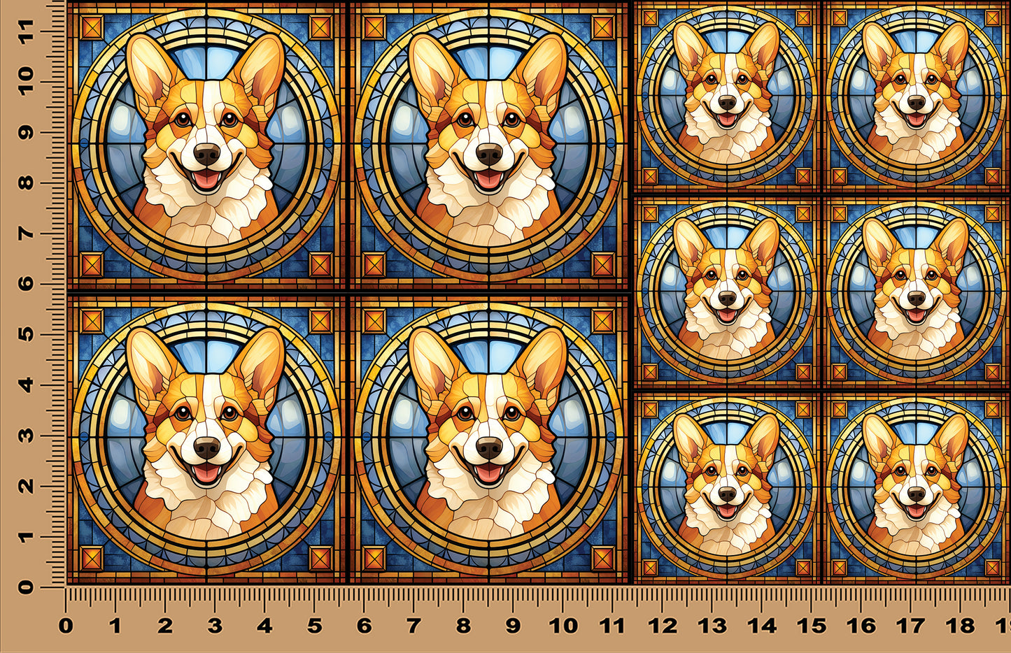 DecoCraft - Scenic Elevated Texture Tiles - Corgi II