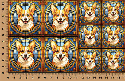 DecoCraft - Scenic Elevated Texture Tiles - Corgi II