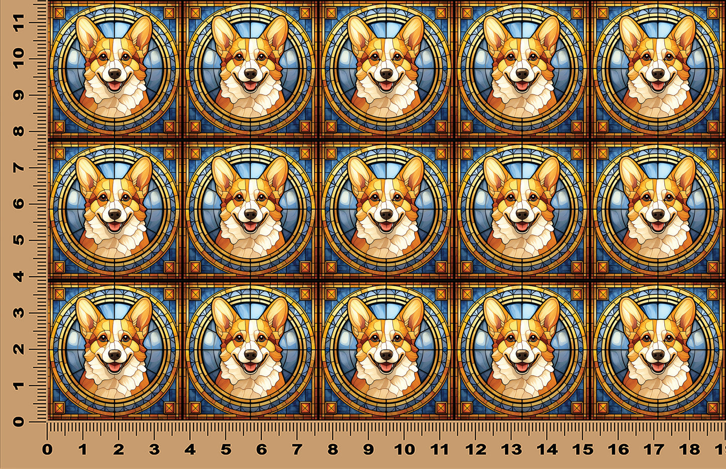 DecoCraft - Scenic Elevated Texture Tiles - Corgi II