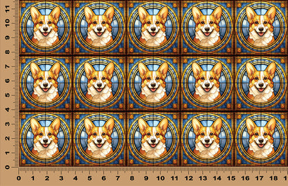 DecoCraft - Scenic Elevated Texture Tiles - Corgi II