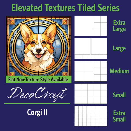 DecoCraft - Scenic Elevated Texture Tiles - Corgi II