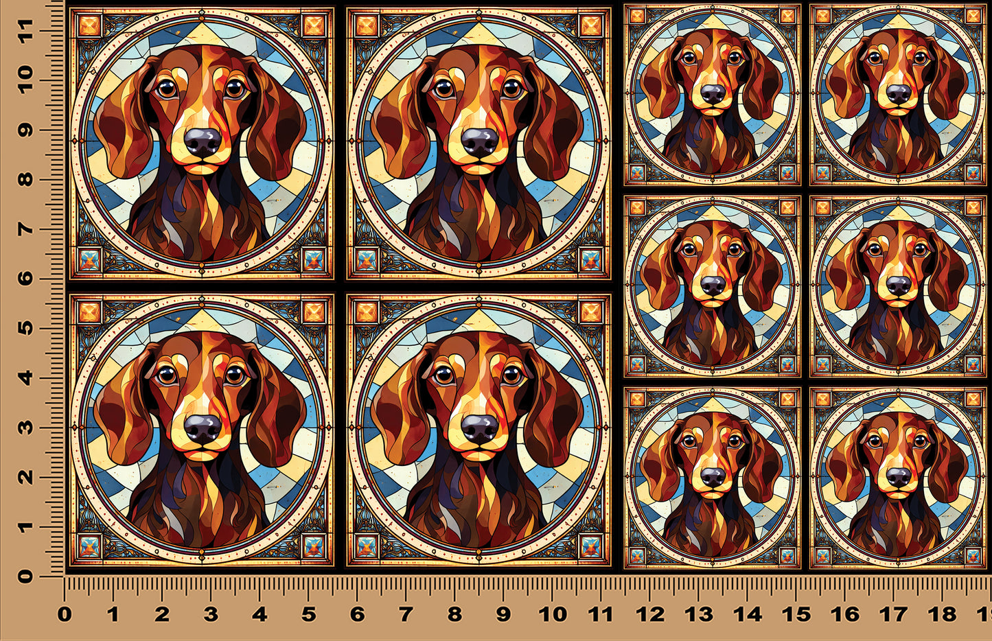 DecoCraft - Scenic Elevated Texture Tiles - Dachshund I