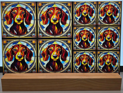 DecoCraft - Scenic Elevated Texture Tiles - Dachshund I