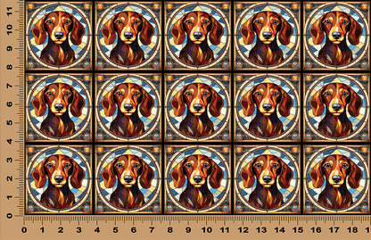 DecoCraft - Scenic Elevated Texture Tiles - Dachshund I
