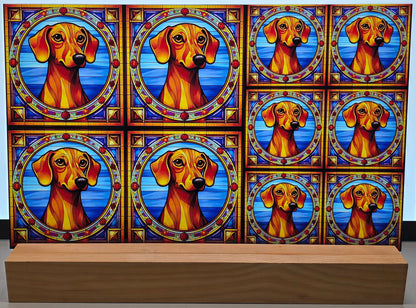 DecoCraft - Scenic Elevated Texture Tiles - Dachshund II