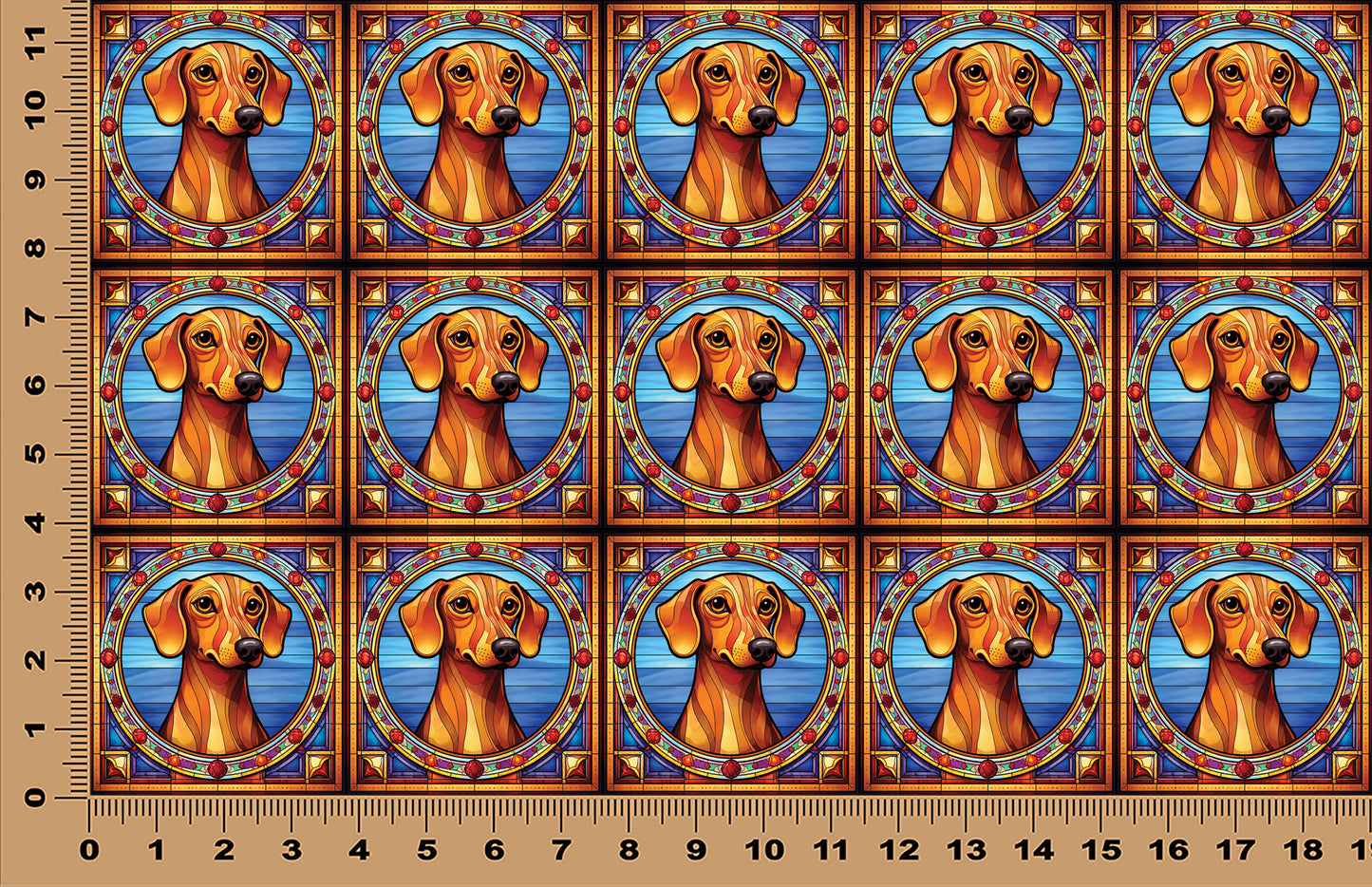 DecoCraft - Scenic Elevated Texture Tiles - Dachshund II