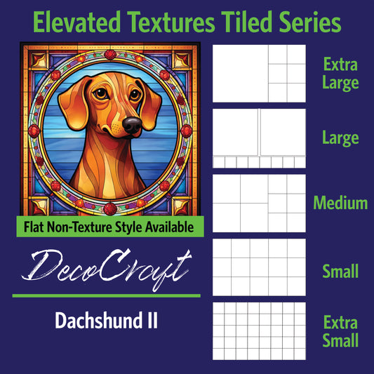 DecoCraft - Scenic Elevated Texture Tiles - Dachshund II