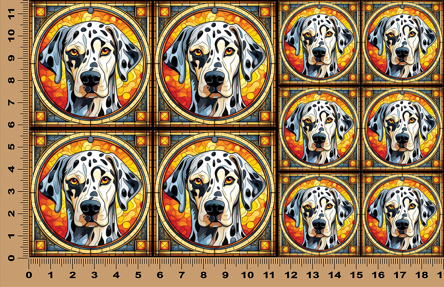 DecoCraft - Scenic Elevated Texture Tiles - Dalmatian