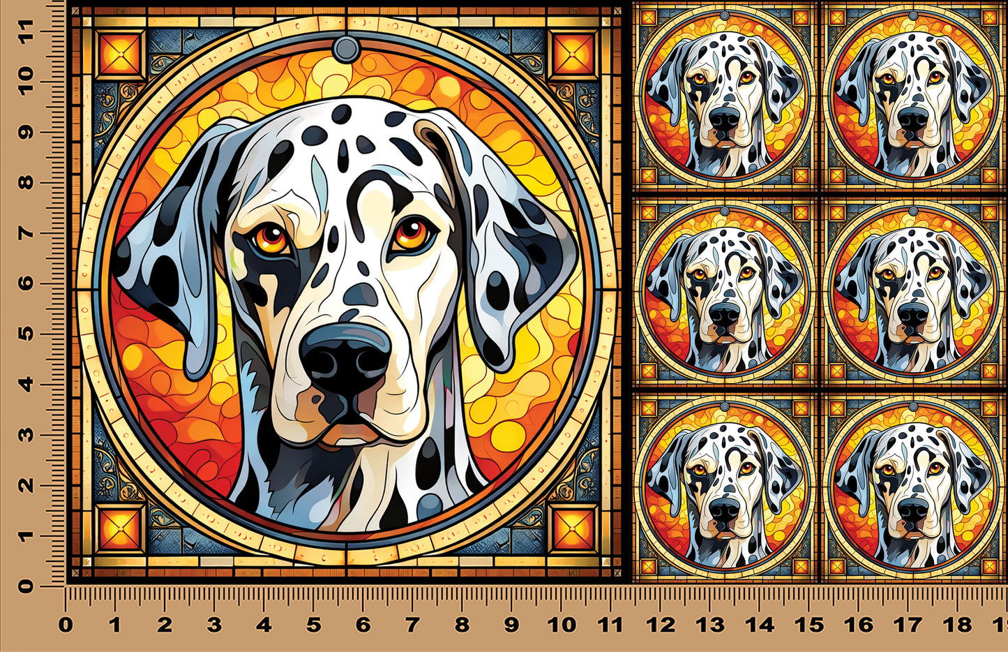 DecoCraft - Scenic Elevated Texture Tiles - Dalmatian