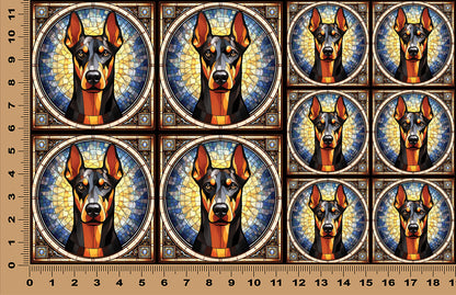 DecoCraft - Scenic Elevated Texture Tiles - Doberman