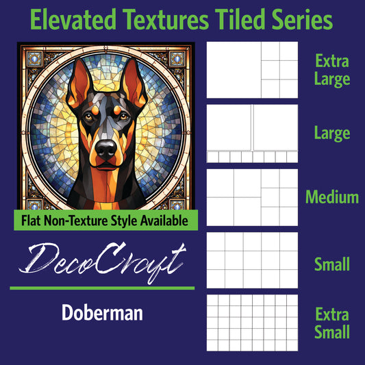 DecoCraft - Scenic Elevated Texture Tiles - Doberman
