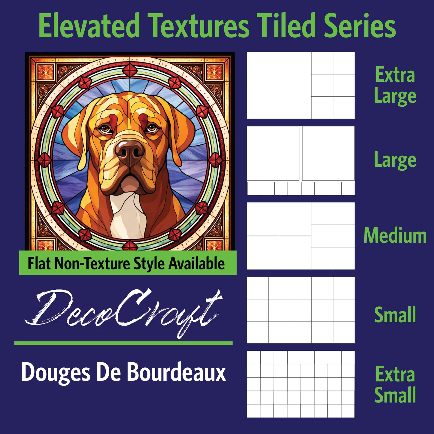 DecoCraft - Scenic Elevated Texture Tiles - Douges De Bordeaux