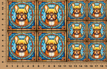 DecoCraft - Scenic Elevated Texture Tiles -French Bulldog