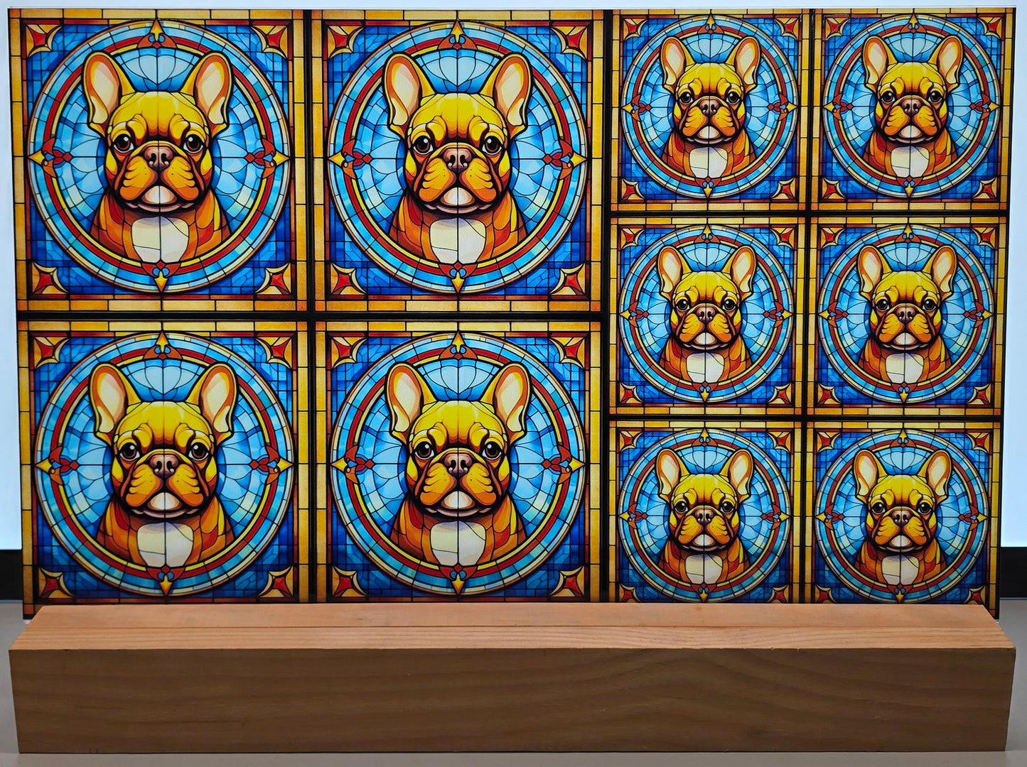 DecoCraft - Scenic Elevated Texture Tiles -French Bulldog