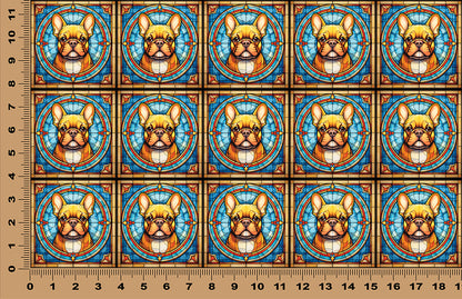 DecoCraft - Scenic Elevated Texture Tiles -French Bulldog