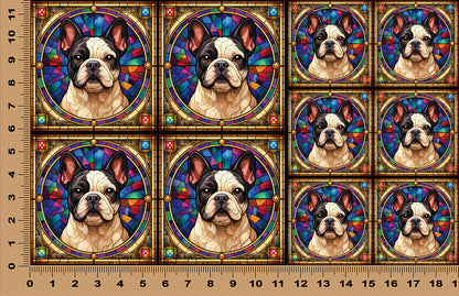 DecoCraft - Scenic Elevated Texture Tiles - French Bulldog