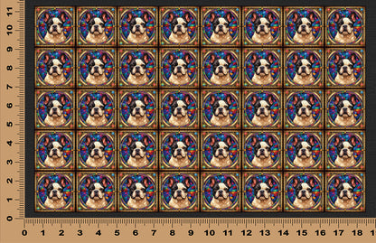 DecoCraft - Scenic Elevated Texture Tiles - French Bulldog