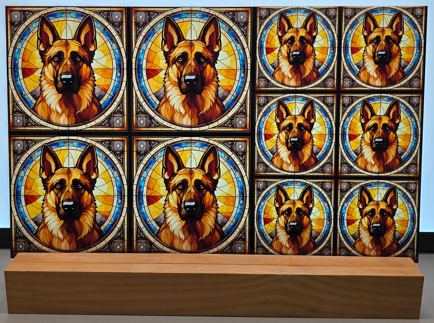 DecoCraft - Scenic Elevated Texture Tiles - German Shepherd