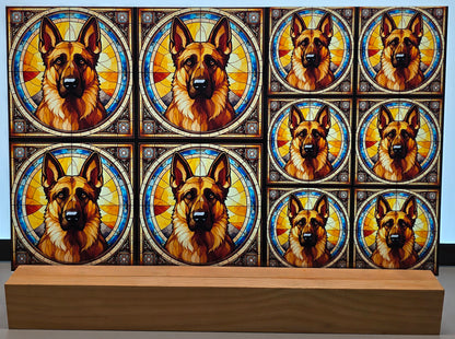 DecoCraft - Scenic Elevated Texture Tiles - German Shepherd