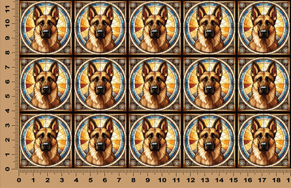 DecoCraft - Scenic Elevated Texture Tiles - German Shepherd