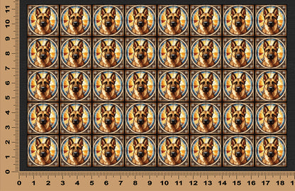 DecoCraft - Scenic Elevated Texture Tiles - German Shepherd