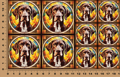 DecoCraft - Scenic Elevated Texture Tiles - German Shorthaired Pointer