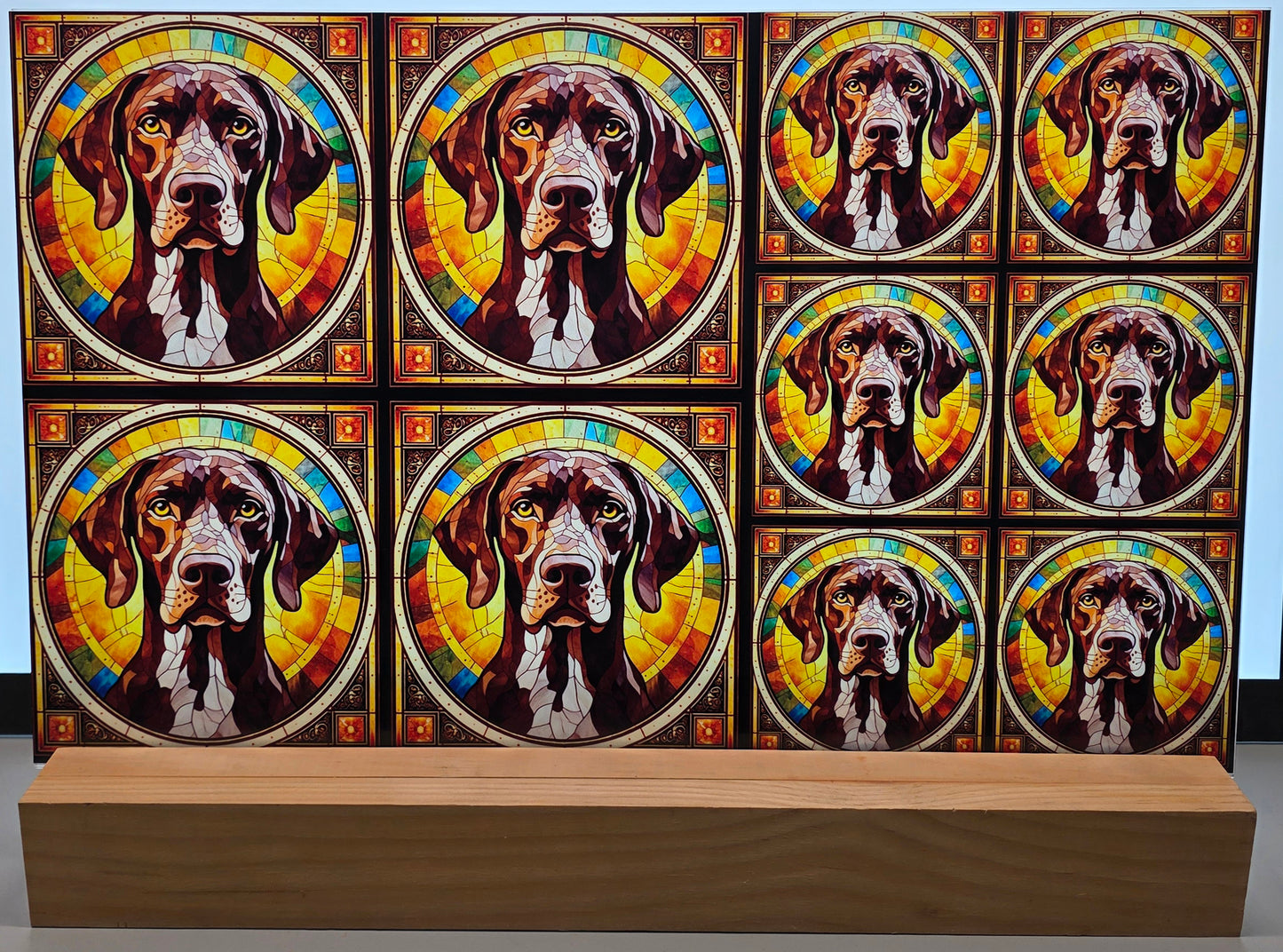 DecoCraft - Scenic Elevated Texture Tiles - German Shorthaired Pointer