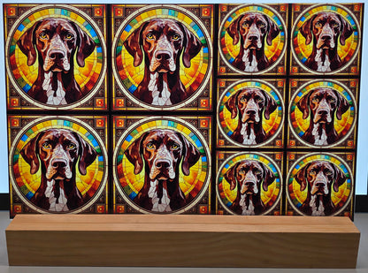 DecoCraft - Scenic Elevated Texture Tiles - German Shorthaired Pointer