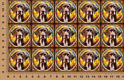DecoCraft - Scenic Elevated Texture Tiles - German Shorthaired Pointer