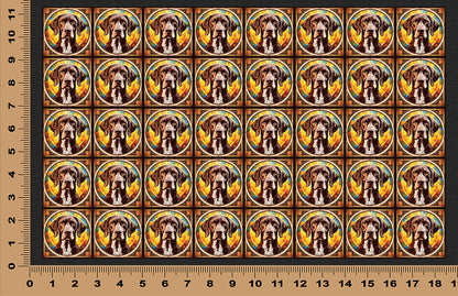 DecoCraft - Scenic Elevated Texture Tiles - German Shorthaired Pointer