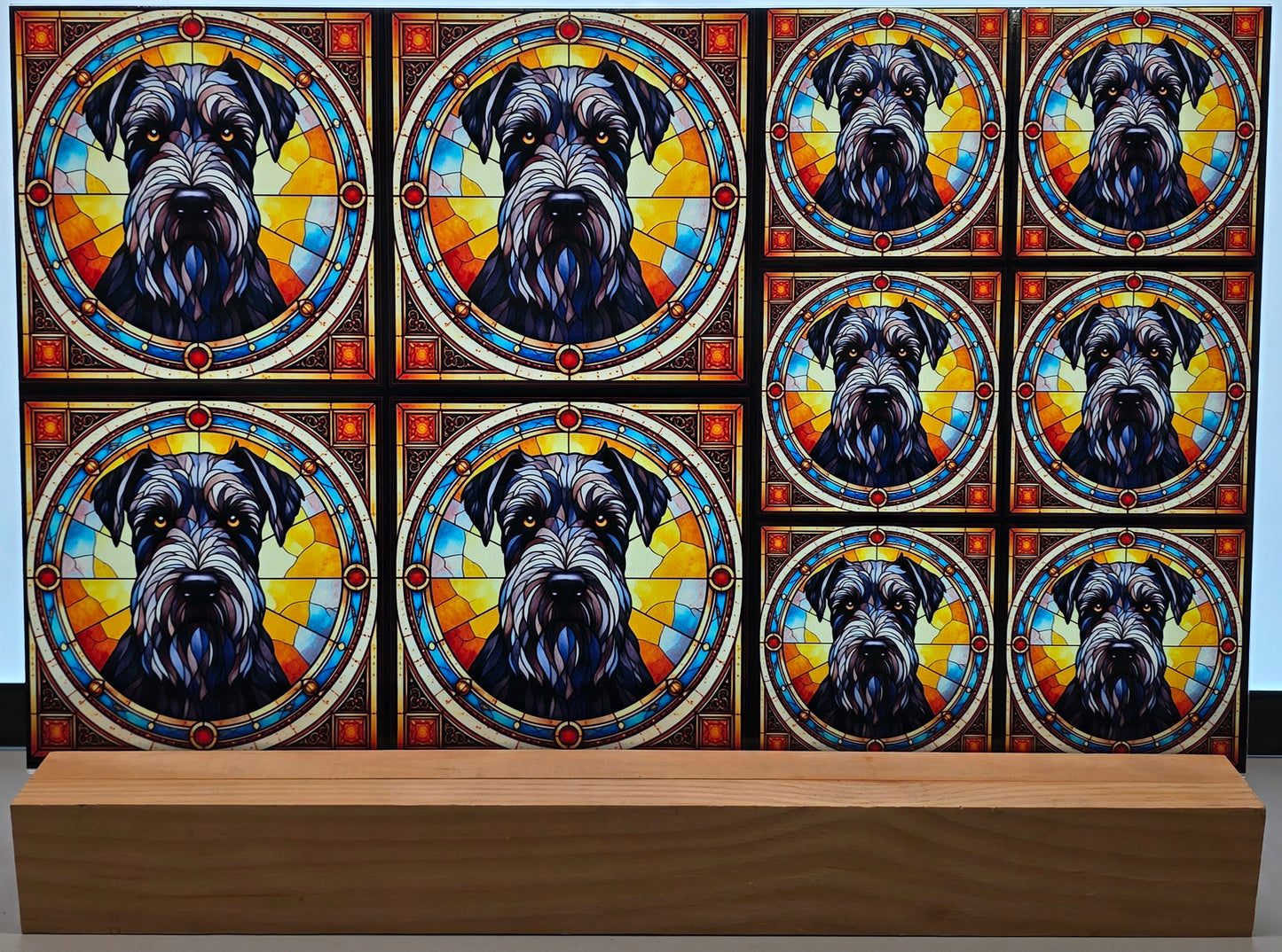 DecoCraft - Scenic Elevated Texture Tiles - Giant Schnauzer