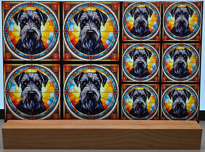 DecoCraft - Scenic Elevated Texture Tiles - Giant Schnauzer