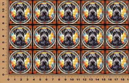 DecoCraft - Scenic Elevated Texture Tiles - Giant Schnauzer