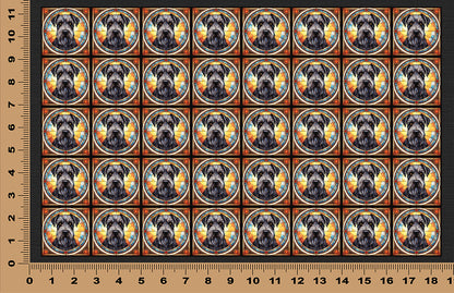 DecoCraft - Scenic Elevated Texture Tiles - Giant Schnauzer
