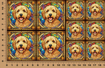 DecoCraft - Scenic Elevated Texture Tiles - Golden Doodle