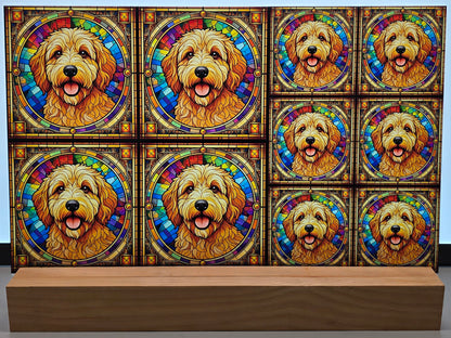 DecoCraft - Scenic Elevated Texture Tiles - Golden Doodle