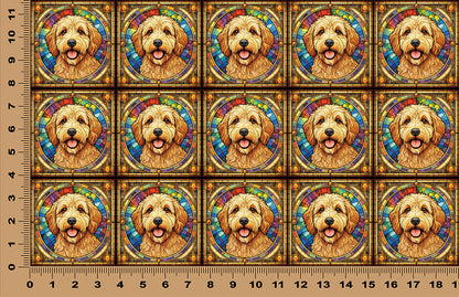DecoCraft - Scenic Elevated Texture Tiles - Golden Doodle