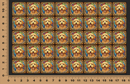 DecoCraft - Scenic Elevated Texture Tiles - Golden Doodle