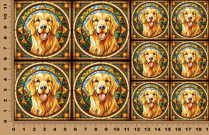 DecoCraft - Scenic Elevated Texture Tiles - Golden Retriever